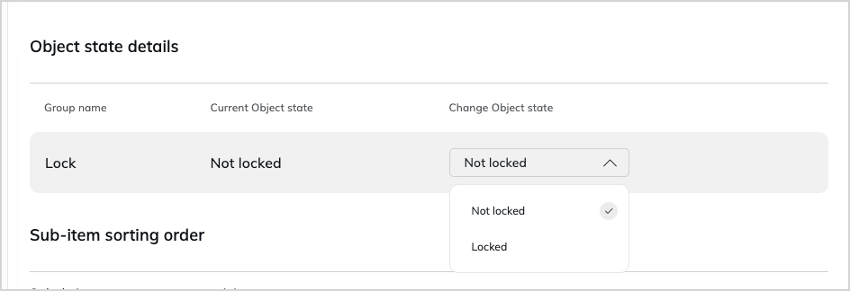 Object state details