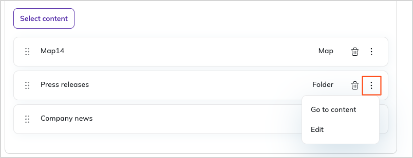 Edit embedded content item Edit embedded content item
