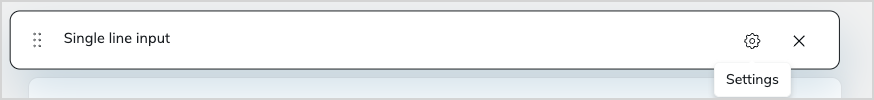 Form settings