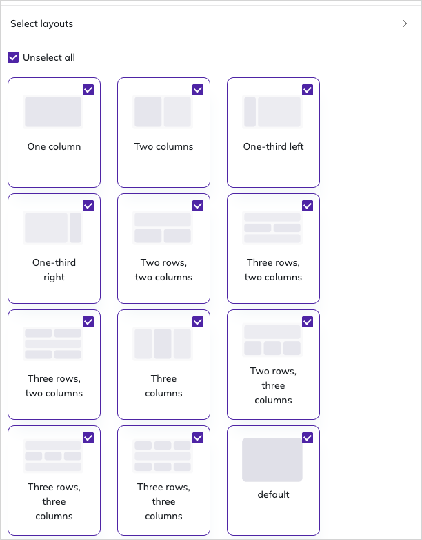 Layouts